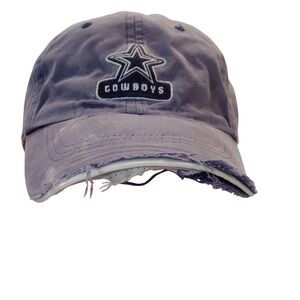 Dallas Cowboys SPL28 Distressed Baseball Cap Hat Faded Purple Blue NFL Adjust